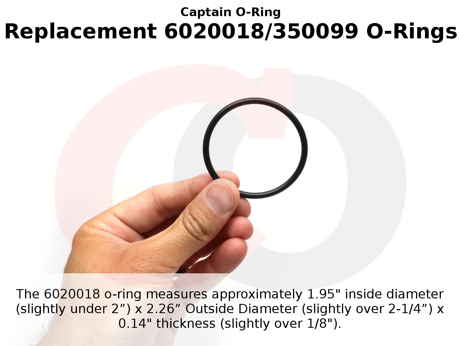 Captain O-Ring 6020018/350099 ORings Compatible with Pentair 350157/351157 Superflo Union Fitting & Sta-Rite SuperMax Adapter (3 Pack)