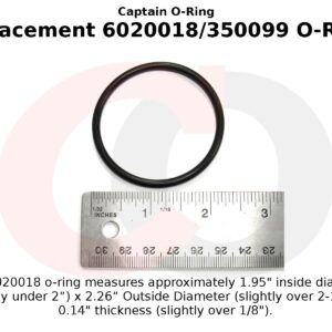 Captain O-Ring 6020018/350099 ORings Compatible with Pentair 350157/351157 Superflo Union Fitting & Sta-Rite SuperMax Adapter (3 Pack)