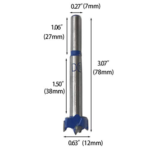 2 Pcs 16mm Concealed Hinge Jig Bit Forstner Wood Drill DIY Woodworking Carbide Tipped