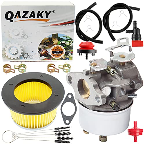 QAZAKY Adjustable Carburetor Compatible with Tecumseh 632107 640084A 640084B 640299A 640299B Craftsman Toro 38035 38052 38054 38052C 38035C 38056 421 521 Snow Blower Thrower Snowblower Carb