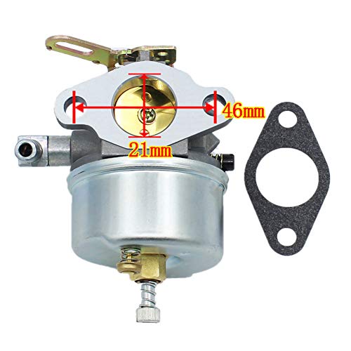 QAZAKY Adjustable Carburetor Compatible with Tecumseh 632107 640084A 640084B 640299A 640299B Craftsman Toro 38035 38052 38054 38052C 38035C 38056 421 521 Snow Blower Thrower Snowblower Carb