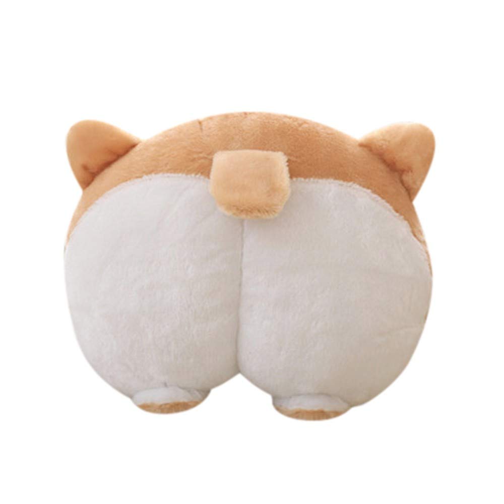 Neck Pillow Novelty Bottom Car Seat Neck Pillow Dog Buttocks Headrest Cushion Plush Toy car Accessories