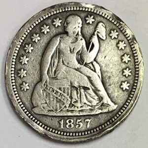 1857 P Liberty Seated Dime VF