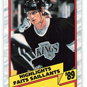 1989-90 O-Pee-Chee #325 Wayne Gretzky Los Angeles Kings HL NHL Hockey Card NM-MT