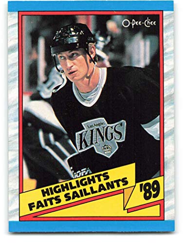 1989-90 O-Pee-Chee #325 Wayne Gretzky Los Angeles Kings HL NHL Hockey Card NM-MT