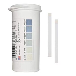 peracetic acid test strips, 0-50 ppm [vial of 100 strips]