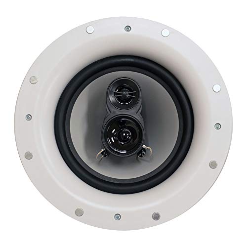 Acoustic Audio by Goldwood CSIC84 Frameless in Ceiling Speakers with 8" WOOFERS 1 Pair,White