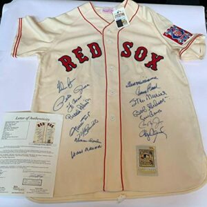 incredible all century team signed jersey 15 sigs with ted williams jsa coa - autographed mlb jerseys