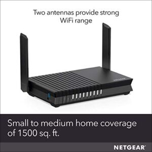 NETGEAR 4-Stream Wifi 6 Router (RAX15) - AX1800 Wireless Speed (Up to 1.8Gbps) | Up to 1500 sq ft Coverage & 20+ Devices | Ideal for iPhone 11, Samsung Galaxy S20