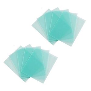 10-pack welding protective lens replacement 4.5 x 5.25 inch (114 mm x 133 mm) transparent cover lens cover