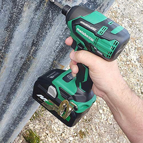 Metabo HPT WH18DBFL2T 18V Cordless Impact Driver | Includes 2 Batteries (1) 36V/18V Multivolt 5.0Ah & (1) 18V Compact 3.0Ah Battery | 1,522 in-lbs of Torque | Up to 3,100 Rpm 3,400 BPM | Brushless