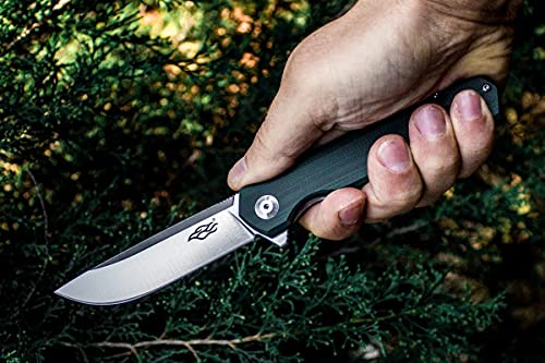 Firebird GANZO FH11S-GB Pocket Folding Knife D2 Steel Blade G10 Anti-Slip Handle with Clip Hunting Fishing Camping Gear Outdoor Folder EDC Pocket Knife (Green)