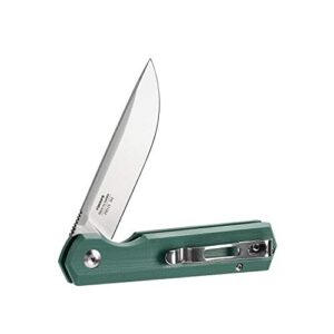 Firebird GANZO FH11S-GB Pocket Folding Knife D2 Steel Blade G10 Anti-Slip Handle with Clip Hunting Fishing Camping Gear Outdoor Folder EDC Pocket Knife (Green)