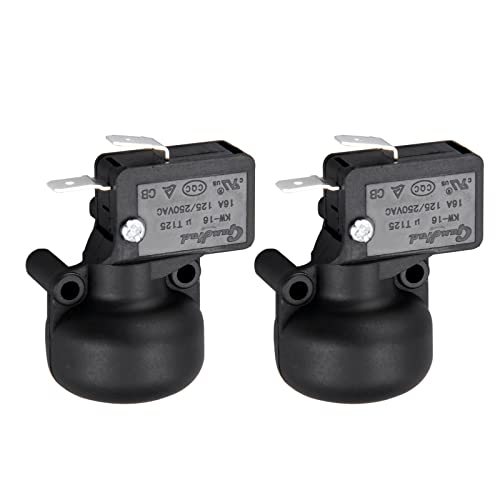 Aupoko Micro Anti Tilt Dump Switch for Patio Heater, 2Pcs THP-ATM Tip Over Switch Fits for Propane Gas Patio Heater Tank Top Cabinet heaters Outdoor or Room Heater FD4 Dump Switch 16A 125VAC 20A T125