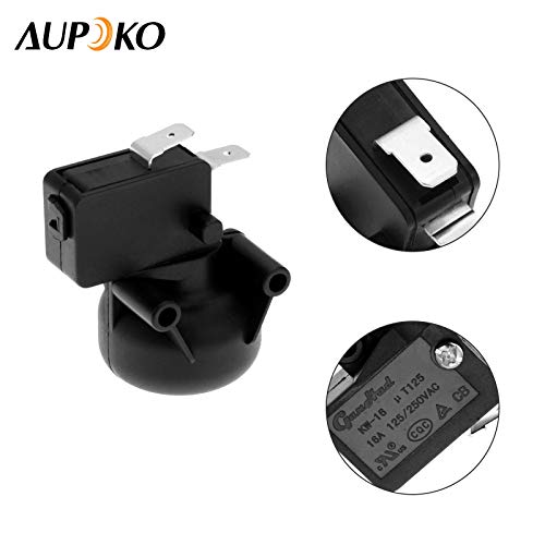 Aupoko Micro Anti Tilt Dump Switch for Patio Heater, 2Pcs THP-ATM Tip Over Switch Fits for Propane Gas Patio Heater Tank Top Cabinet heaters Outdoor or Room Heater FD4 Dump Switch 16A 125VAC 20A T125