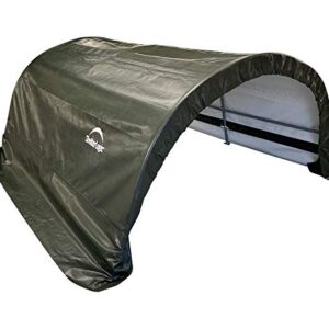 ShelterLogic 8' x 10' x 5' Small Round Livestock and Agricultural Storage and Shade Shelter Kit