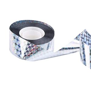 90m bird deterrent tape, holographic ribbon, reflective tapes, bird scare tape garden ribbon, ideal for gardens, orchards, lawns, ponds