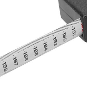 Hilitand Height Measuring Tape, 2 Meters Retractable Adult Child Height Tool Ruler Metal Measuring Tool for Height Measurement(Black)