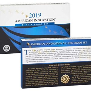 2019 S 4 Coin American Innovation Proof $1 Coins - in OGP with CoA Proof