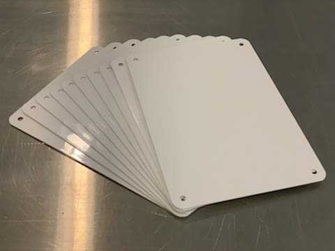 Sign Blanks White 7x10 PVC 2mm (10)