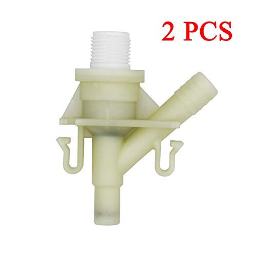 Byenins New Durable Plastic Water Valve Kit 385311641 Replacement for 300 310 320 Series Toilet (2 PCS)