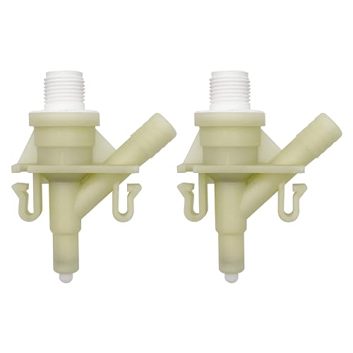 Byenins New Durable Plastic Water Valve Kit 385311641 Replacement for 300 310 320 Series Toilet (2 PCS)