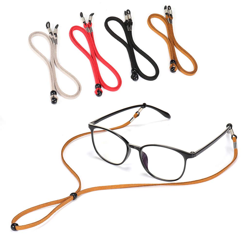 Eyeglass Straps, Premium Nylon Adjustable Eyewear Retainers, Anti-slip Eyeglass Lanyard, Sport Unisex Sunglass Eyeglass Chains for Men and Women's