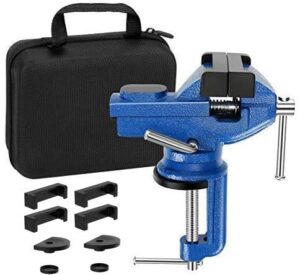 vise universal rotate 360° work clamp-on vise table vise, 3"