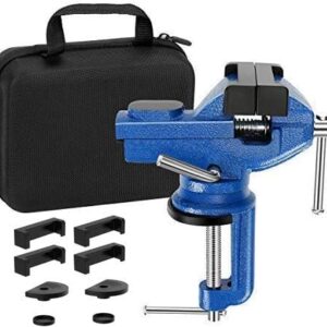 Vise Universal Rotate 360° Work Clamp-on Vise Table Vise, 3"