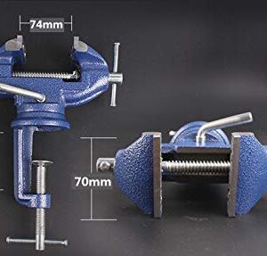 Vise Universal Rotate 360° Work Clamp-on Vise Table Vise, 3"