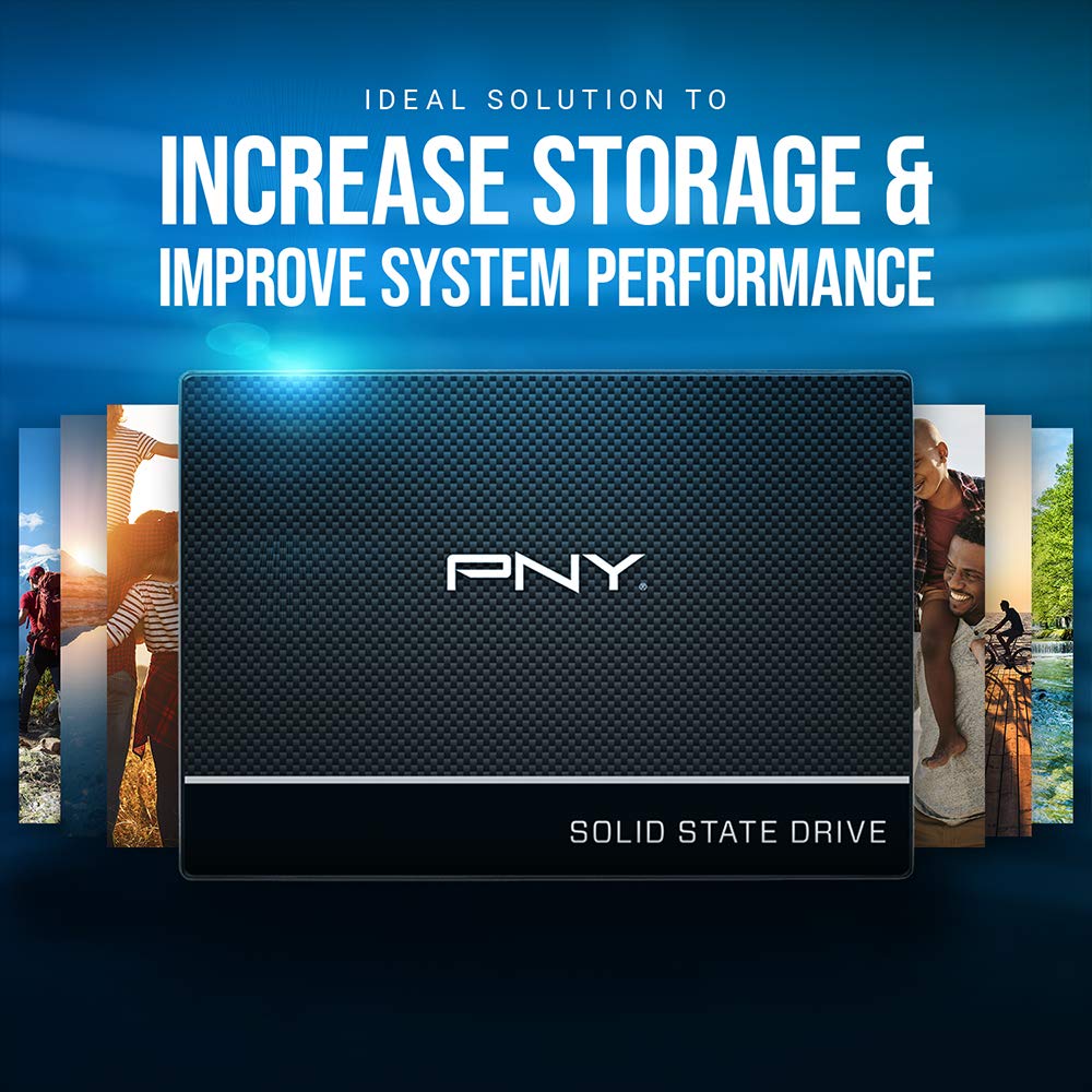 PNY CS900 250GB 3D NAND 2.5" SATA III Internal Solid State Drive (SSD) - (SSD7CS900-250-RB)