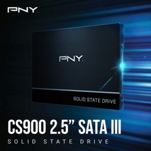 PNY CS900 250GB 3D NAND 2.5" SATA III Internal Solid State Drive (SSD) - (SSD7CS900-250-RB)