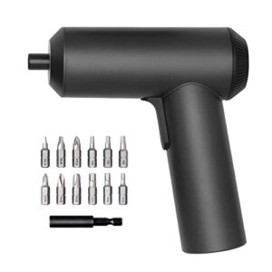 xiaomi mi cordless screwdriver 3.6v, 2000mah rechargable battery. patented one-piece body with usb-c charging port. high 5-n.m torque cordless portable screwdriver with 12 pieces of s2 steel bits