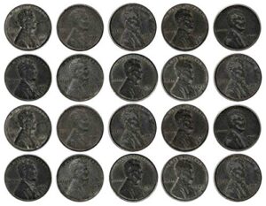 rare wwii world war steel penny old coin collection (20-coin lot) collectible condition good