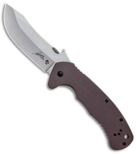 Kershaw Emerson CQC-11K D2 Steel Folding Pocket Knife, 3.5 inch Manual Open, G10 Front, 5.8 oz,Brown