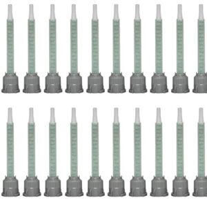 mixing nozzles adhesive cartridges tip for 50ml resin mixer adhesive applicatior 16-element, 3.6in, 1:1 & 2:1 ratios(20 pieces)