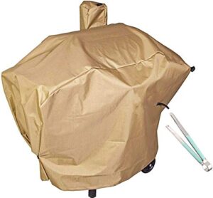 zbxfcsh heavy duty full-length grill cover fits camp chef patio cover dlx 24", smokepro 24", pg24, pg24b, pg24ls, pg24s, pg24se, pg24ltd,pg24wws, pg24wwss, tan