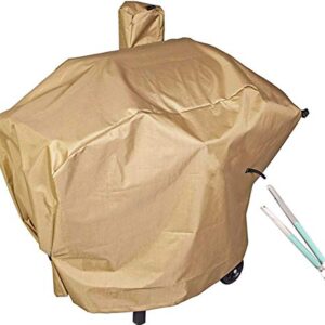 ZBXFCSH Heavy Duty Full-Length Grill Cover Fits Camp Chef Patio Cover DLX 24", SmokePro 24", PG24, PG24B, PG24LS, PG24S, PG24SE, PG24LTD,PG24WWS, PG24WWSS, Tan