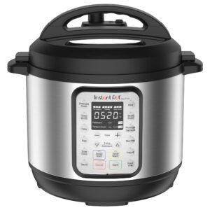 instant pot duo plus 9-in-1 electric pressure cooker, slow cooker, rice cooker, steamer, sauté, yogurt maker, warmer & sterilizer, includes app with over 800 recipes, stainless steel, 8 quart