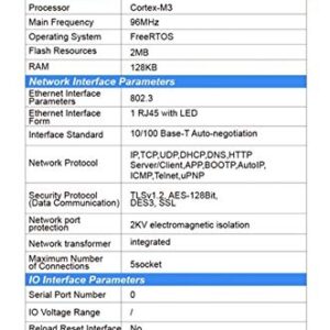 FH HF Serial Port RS485 to Ethernet Device Server Module Support Elfin-EE11 TCP/IP Telnet Modbus TCP Protocol (Single Serial Server)