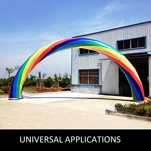 Happybuy Inflatable Rainbow Arch 26ftx10ft with 110W Blower for Advertising Party Celebration Garden