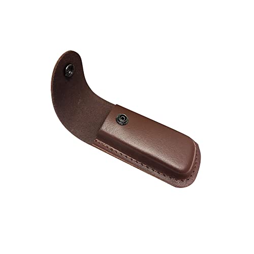 HQ Knife Case Leather Sheath for Folding Outdoor Pocket Knife Pouch Tools with Belt Loop Case,It can be Attached in Your Belt