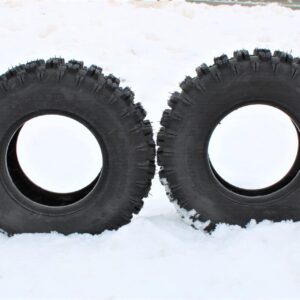 Antego Tire & Wheel - Set of Two 13/4.10-6 Non-Directional 2 Ply Snowblower Tires | Tubeless | ATW-053 | Fits Rim Size: 6x3.25 | Excellent Traction