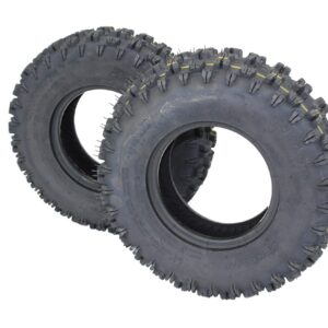 Antego Tire & Wheel - Set of Two 13/4.10-6 Non-Directional 2 Ply Snowblower Tires | Tubeless | ATW-053 | Fits Rim Size: 6x3.25 | Excellent Traction