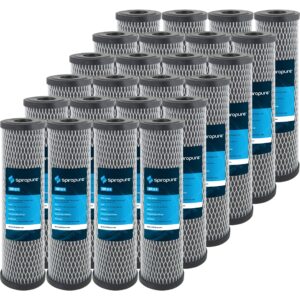 spiropure sp-c1 10x2.5 5 micron dual purpose sediment and carbon water filter cartridge c1 155002-43 d-10a (case of 24)