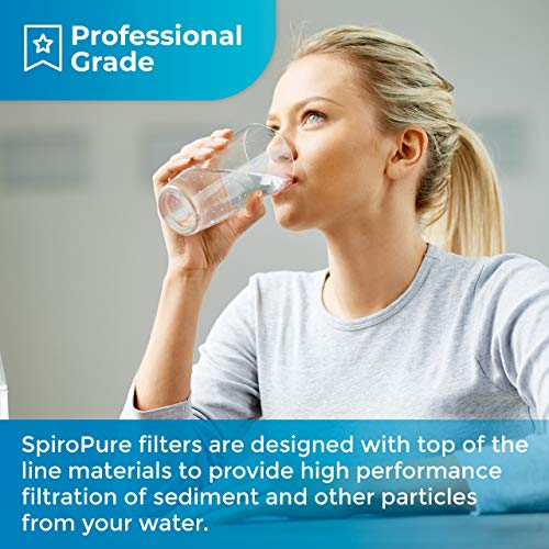 SpiroPure SP-P5-20 20x2.5 5 Micron Spun Melt-Blown Polypropylene Sediment Water Filter Cartridge SDC-25-2005 P5-20 155016-43 (Case of 20)