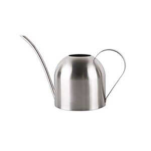 yissn small watering can for indoor office stainless steel long spout, 15oz/450ml