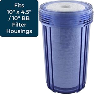 SpiroPure SP-WP5-BB 10x4.5 5 Micron String-Wound Polypropylene Water Filter Cartridge SWC-45-1005 WP5BB97P 355214-43 CW5-BBS (Case of 8)