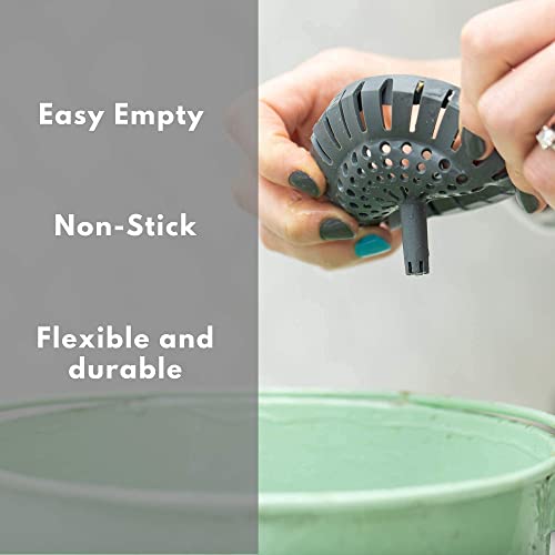Dripsie Sink Strainer - Clog-Resistant and Flexible - Universal Kitchen Sink Drain Strainer - Made in The USA (1-Pack Gray)
