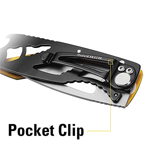 Caterpillar - 6-1/4" Folding Pocket Knife W/Bottle Open, Hand Tools, Knives/Blades - No Utility, Knives - Folding (980298)